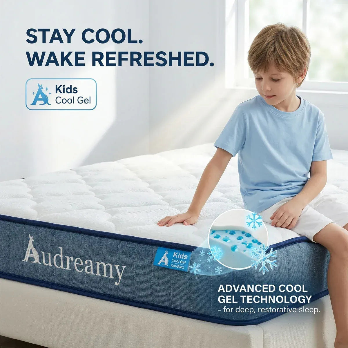 Audreamy Kaveno Kids Mattress Cool Gel Double