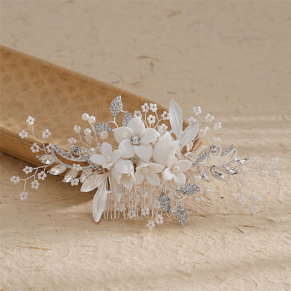 Wedding Hair Comb Clip Bridal Wedding Hair Accessories for Brides and Bridesmaid, Bridesmaids Hair Accessories, Silver