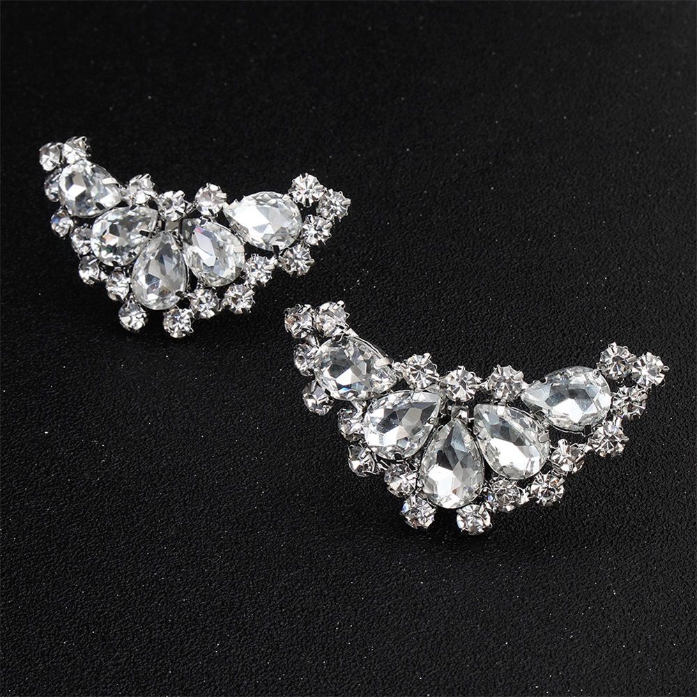 1 pair imitate Rhinestone Clips for Women Dress Shoes - Decorative Jewelry Accessories for Pumps and Flats