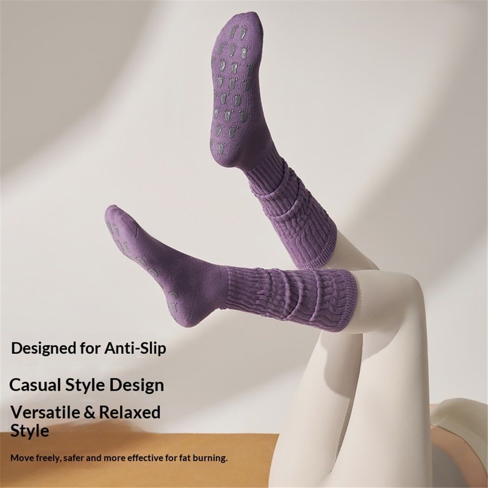 2 pairs Slouchy Socks for Women Stretchy Knee-High Scrunch Socks Soft Long Slouch Boot Socks, for Women Dance