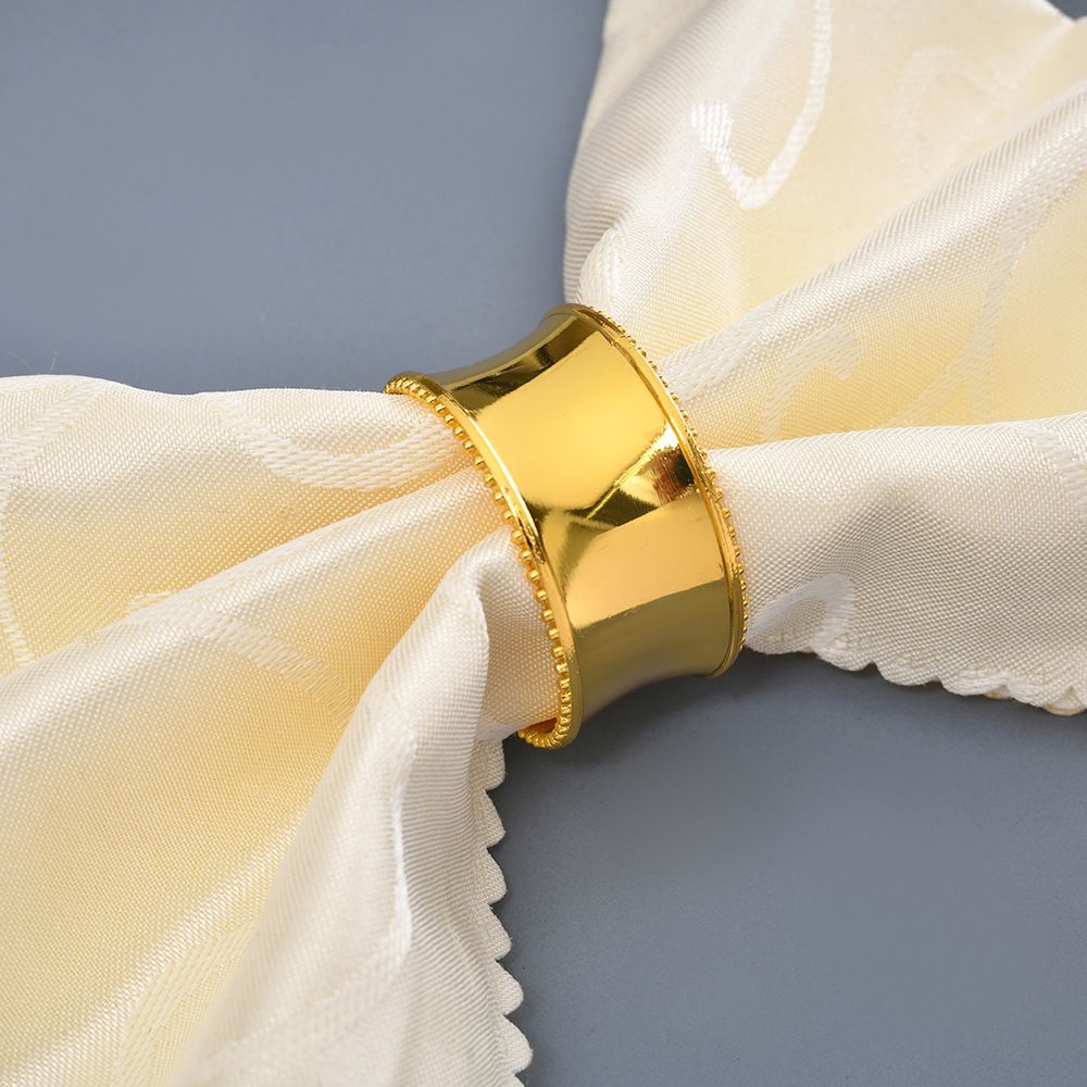 12 gold napkin ring set, metal napkin holder ring, exquisite holiday buckle, suitable for Easter weddings, dinners, receptions, family gatherings, table sets, holiday table decorations