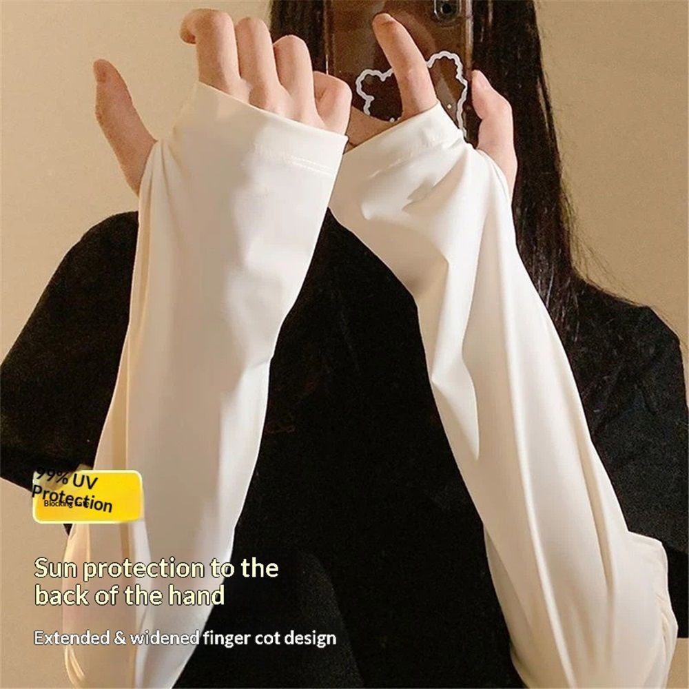 2 pairs Unisex Arm Warmers Arm Sleeves for Women and Men, Arm Sleeves with Thumb Holes Golf Sport UV Arm Covers Gardening Outdoor（Only sleeve covers）