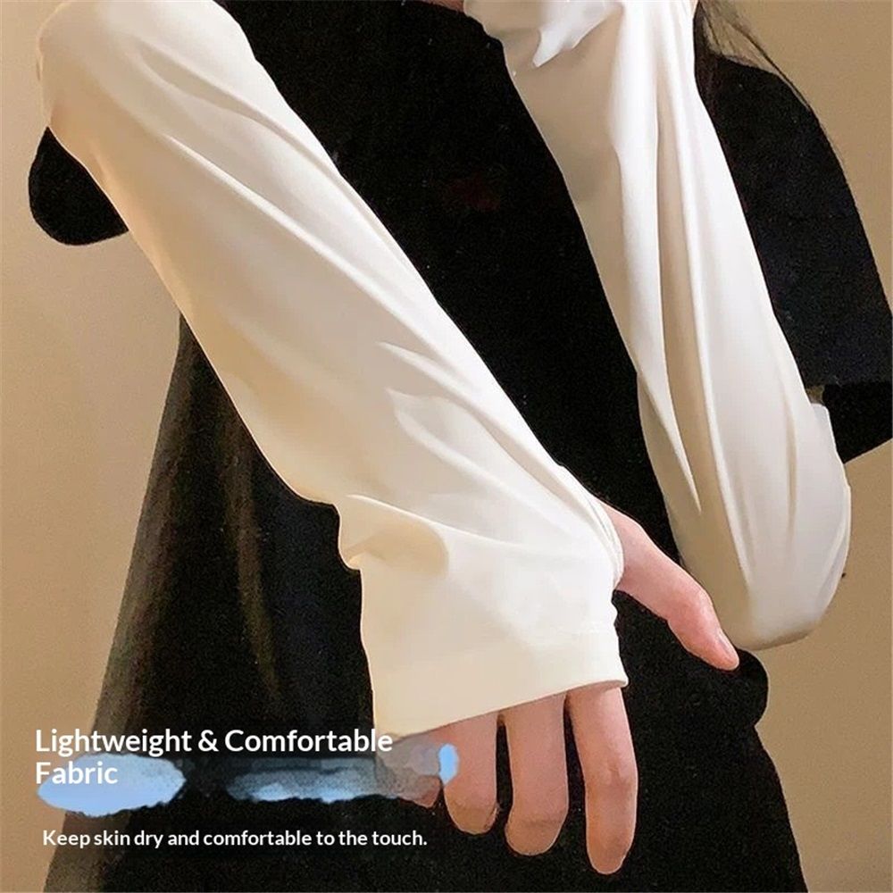 2 pairs Unisex Arm Warmers Arm Sleeves for Women and Men, Arm Sleeves with Thumb Holes Golf Sport UV Arm Covers Gardening Outdoor（Only sleeve covers）