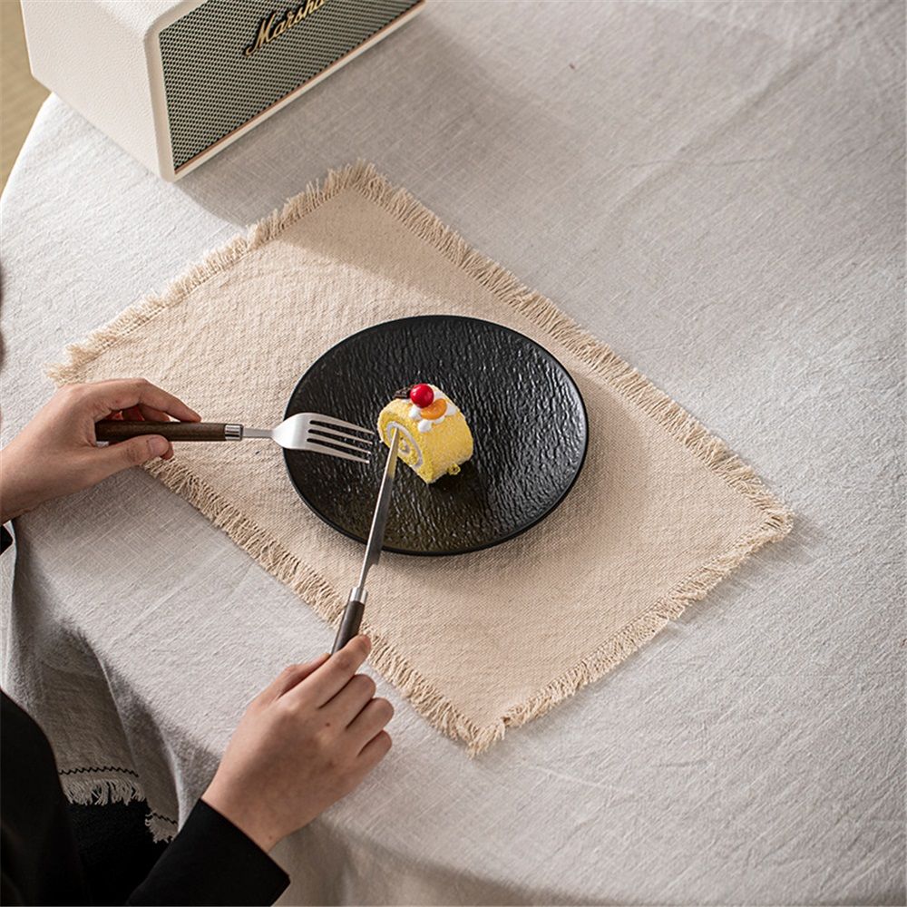 Place Mats Set of 4 Heat Resistant Dining Table Place Mats Cloth Placemats Kitchen Table Mats Placemat（30*45cm）