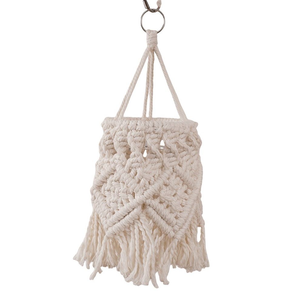 Boho Hanging Lamp Shade Light Cover Pendant Ceiling Decor for Living Room, Bedroom and Bathroom, Warm White, Bulb Not Included