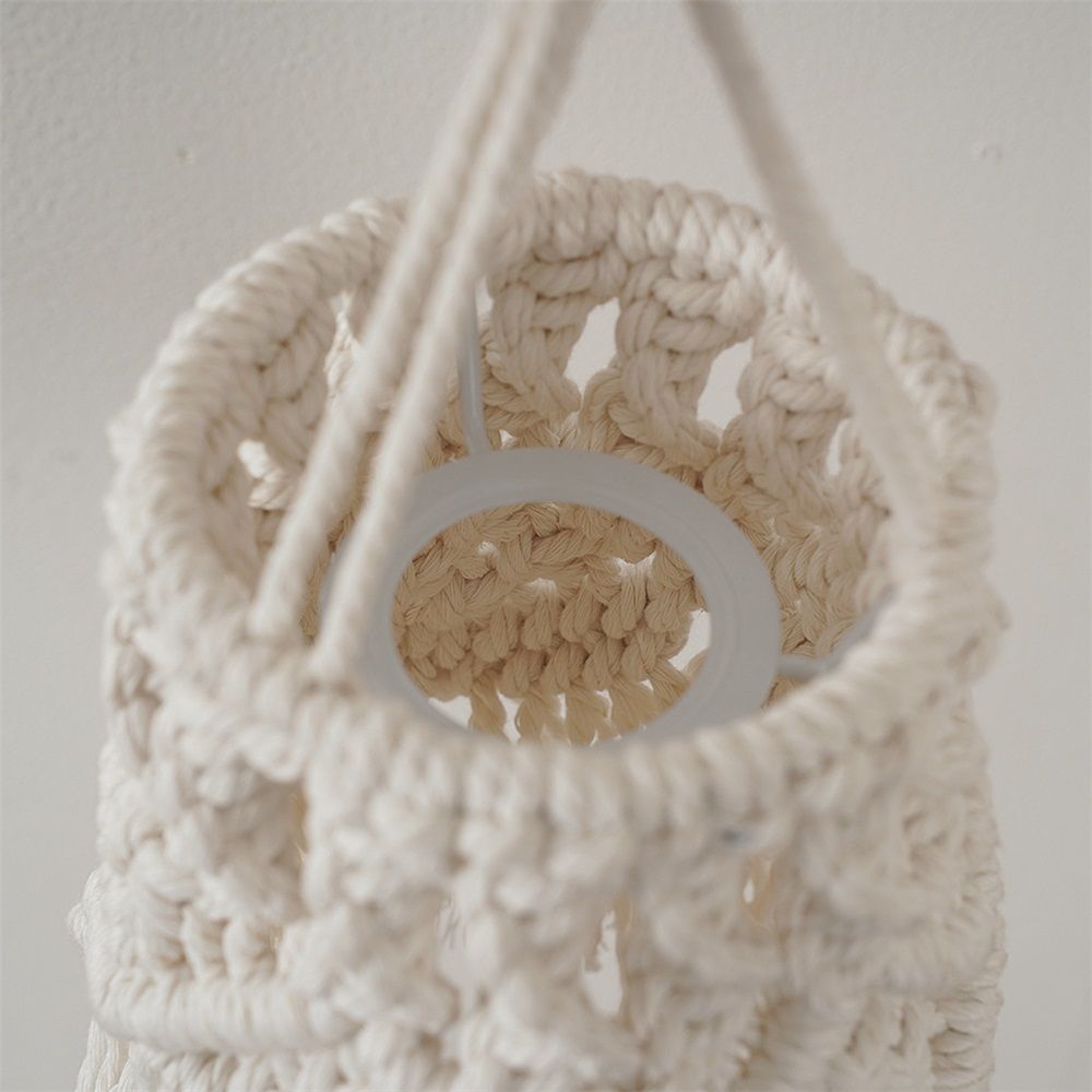 Boho Hanging Lamp Shade Light Cover Pendant Ceiling Decor for Living Room, Bedroom and Bathroom, Warm White, Bulb Not Included