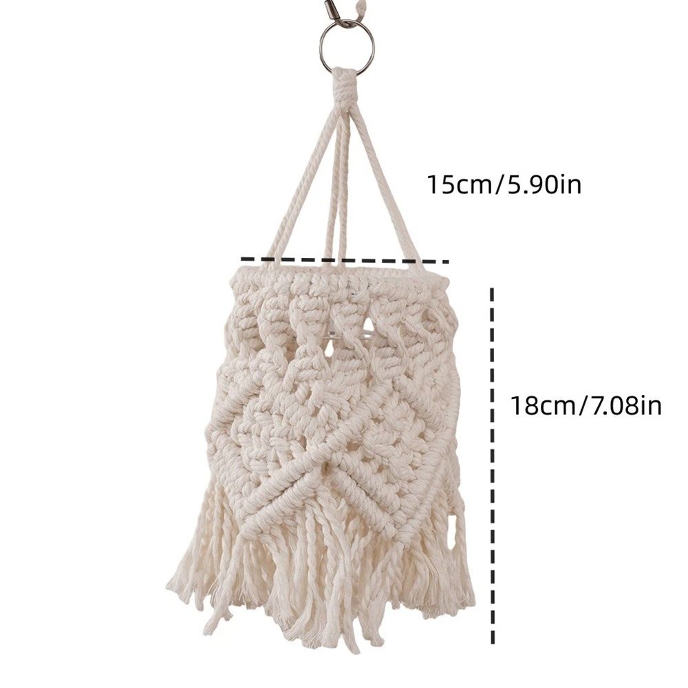 Boho Hanging Lamp Shade Light Cover Pendant Ceiling Decor for Living Room, Bedroom and Bathroom, Warm White, Bulb Not Included