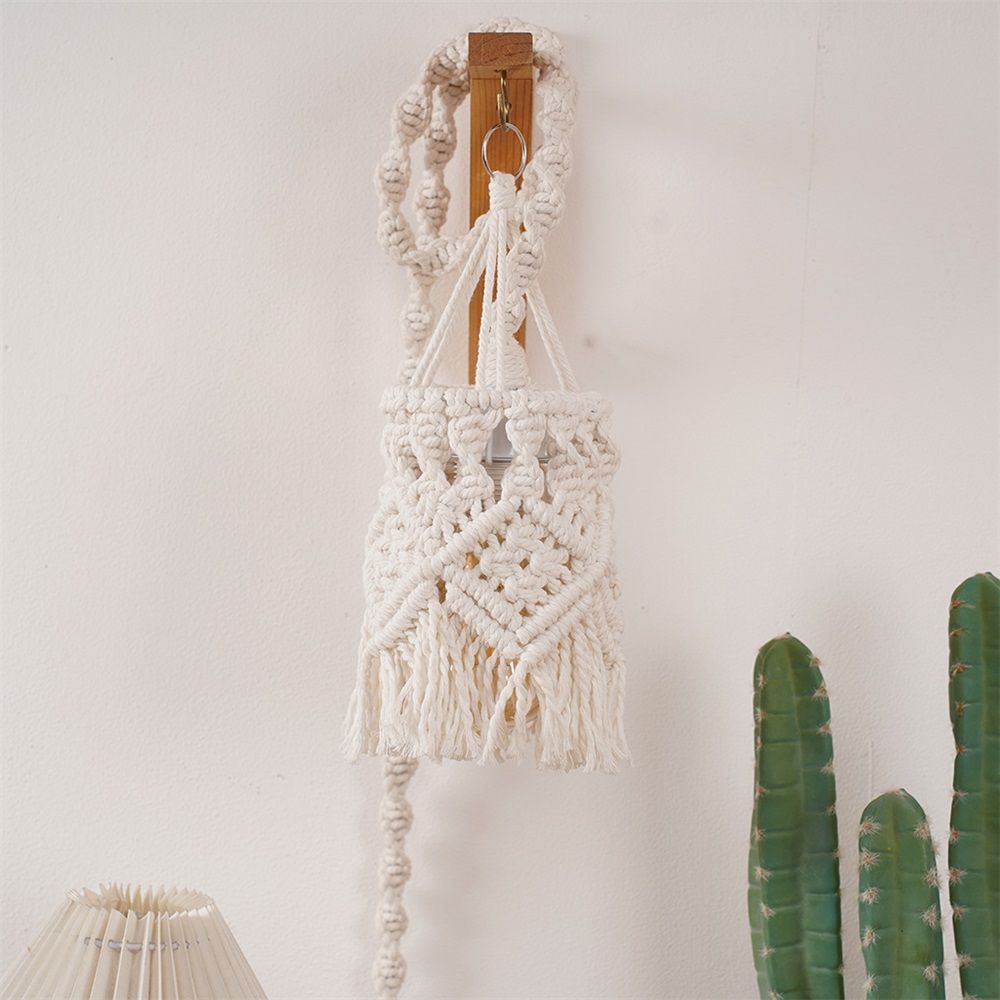 Boho Hanging Lamp Shade Light Cover Pendant Ceiling Decor for Living Room, Bedroom and Bathroom, Warm White, Bulb Not Included