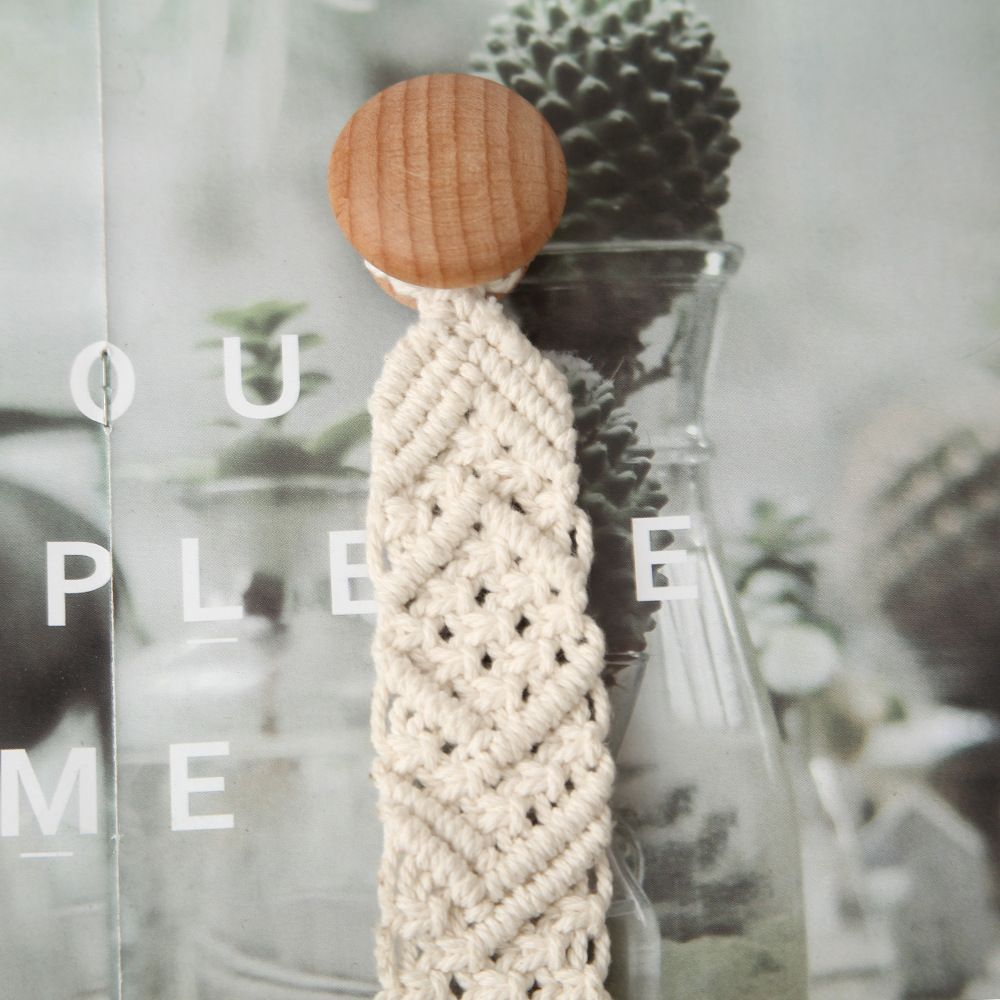 2 Pack Bohemian Style Rope Knobs Door Handle Rope Knot Cabinet Drawer Cupboard Furniture Door Wooden Pulls Handles Drawer Pulls for Kitchen Cabinet Cupboard