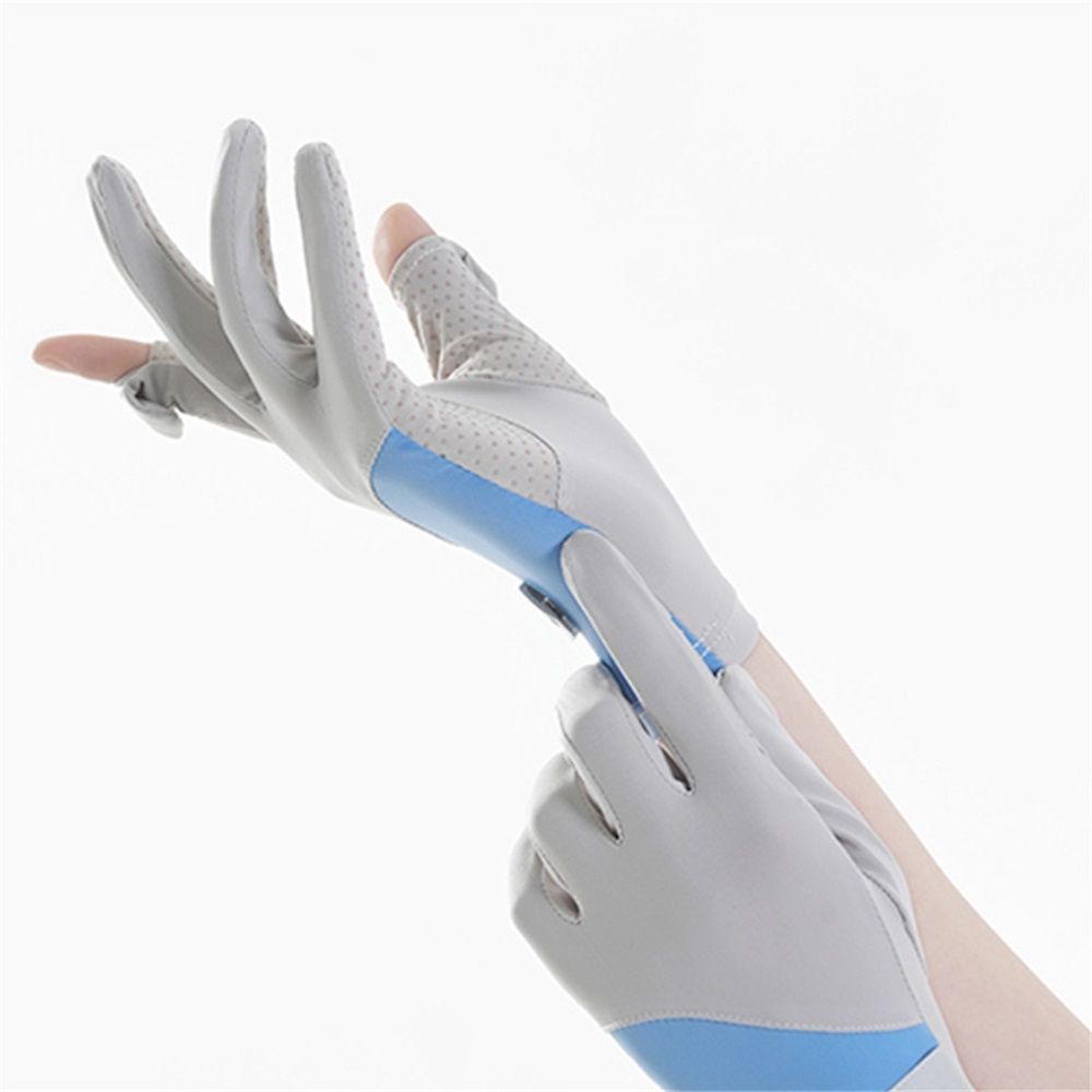 Thin Sun UV Protection Driving Gloves for Women,Cooling Gloves for Running Hiking Pickleball, Anti-Slip UV Gloves (One Size)