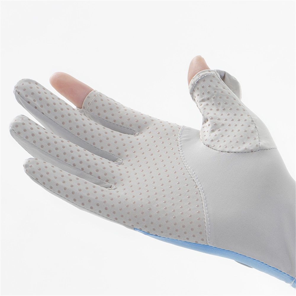 Thin Sun UV Protection Driving Gloves for Women,Cooling Gloves for Running Hiking Pickleball, Anti-Slip UV Gloves (One Size)