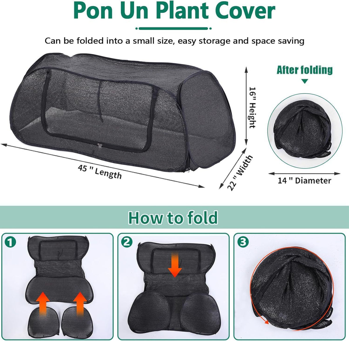 Garden Cover for Raised Beds  Pop-Up Mesh Plant Garden Bed Cover for Vegetables, Seedlings, Fruits, Frost Protection, Outdoor Gardening Bird and Animal Barrier Greenhouse Cover (Black)