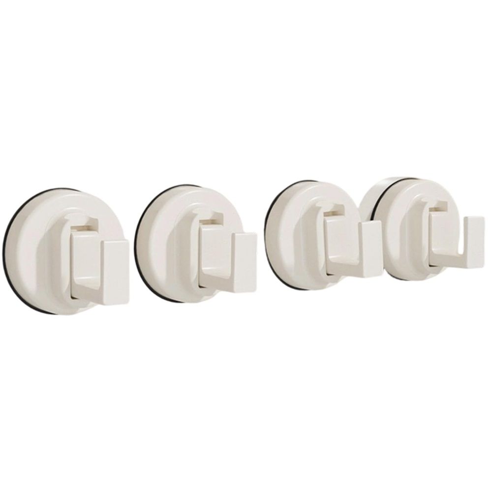4 PCS Suction Cup Hooks for Wreaths, Upgraded No-Drill SuctionCup Hook for Shower Hanging Loofah, Towels, Robes, Wreath Hanger Hooks for Fall Decor, Christmas Wreath Decor