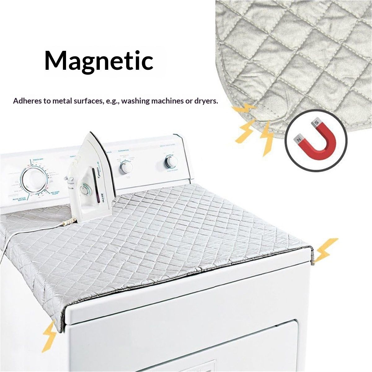 Portable Ironing Mat Blanket (Iron Anywhere) Ironing Board Replacement, Iron Board Alternative Cover 14.7*33.5 inch