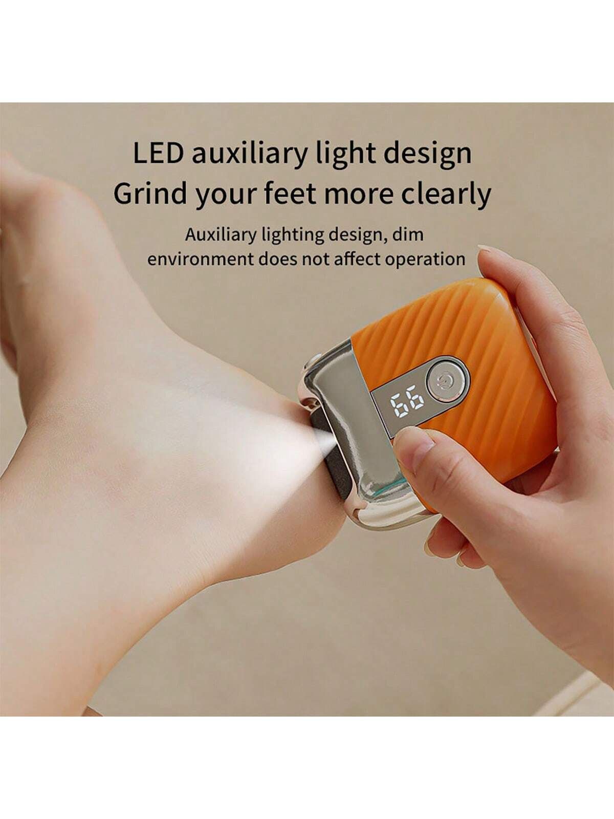 New Fully Automatic Callus Remover Heavy Duty Pressure Sensing Pedicure Device Portable Smart Display Electric Foot Grinder 3 Grinding Heads Ideal Valentine s Day Mother s Day Gift