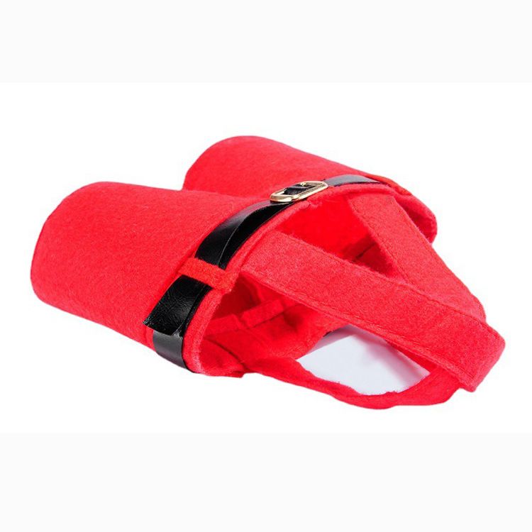 2pcs Santa Pants Candy Holder Santa Candy Xmas Favor Bags Chritmas Candy Christmas Wine Gift Bags Santa Pants