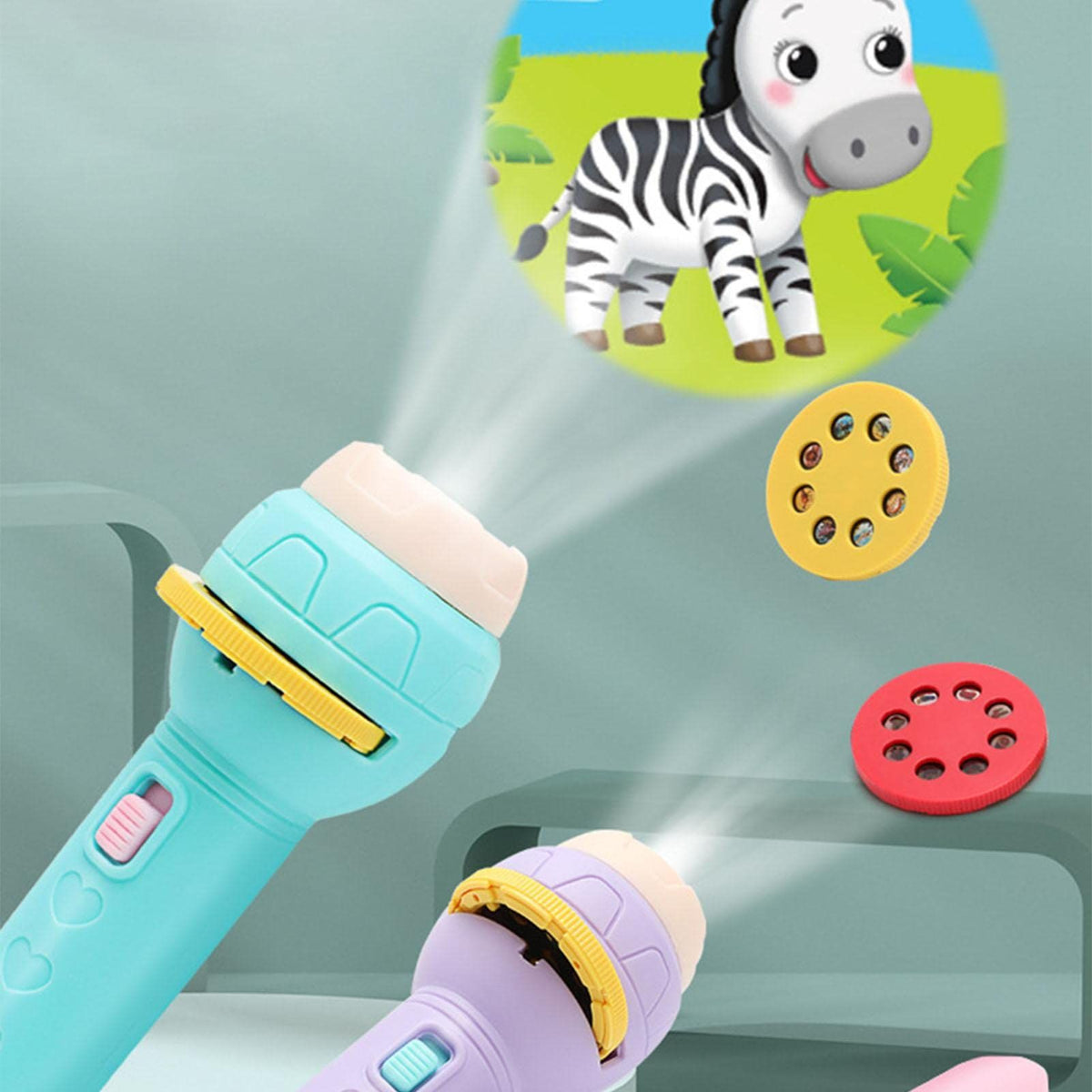 Kids Flashlight Projector, Slide Projector Flashlight, Fun Projection Toy, Flashlights Projectors 56 Patterns for Kids