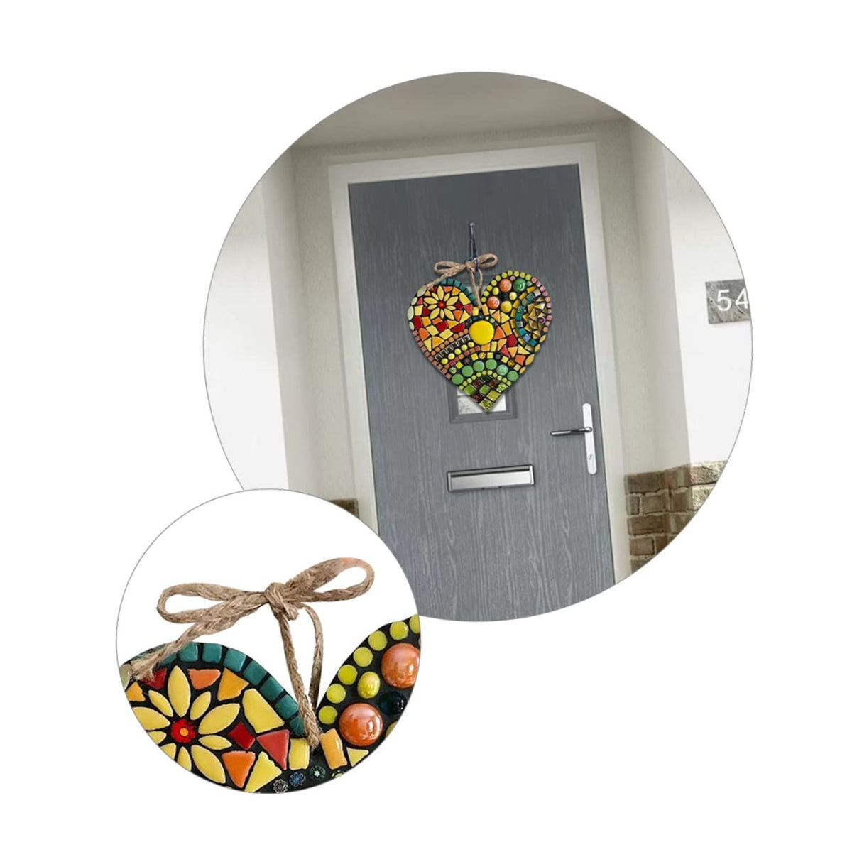Wedding Outside Supplies Front Inside Rustic Heart Indoor Valentines Plaque Welcome Pendants Resin Wreath Hanging Shaped