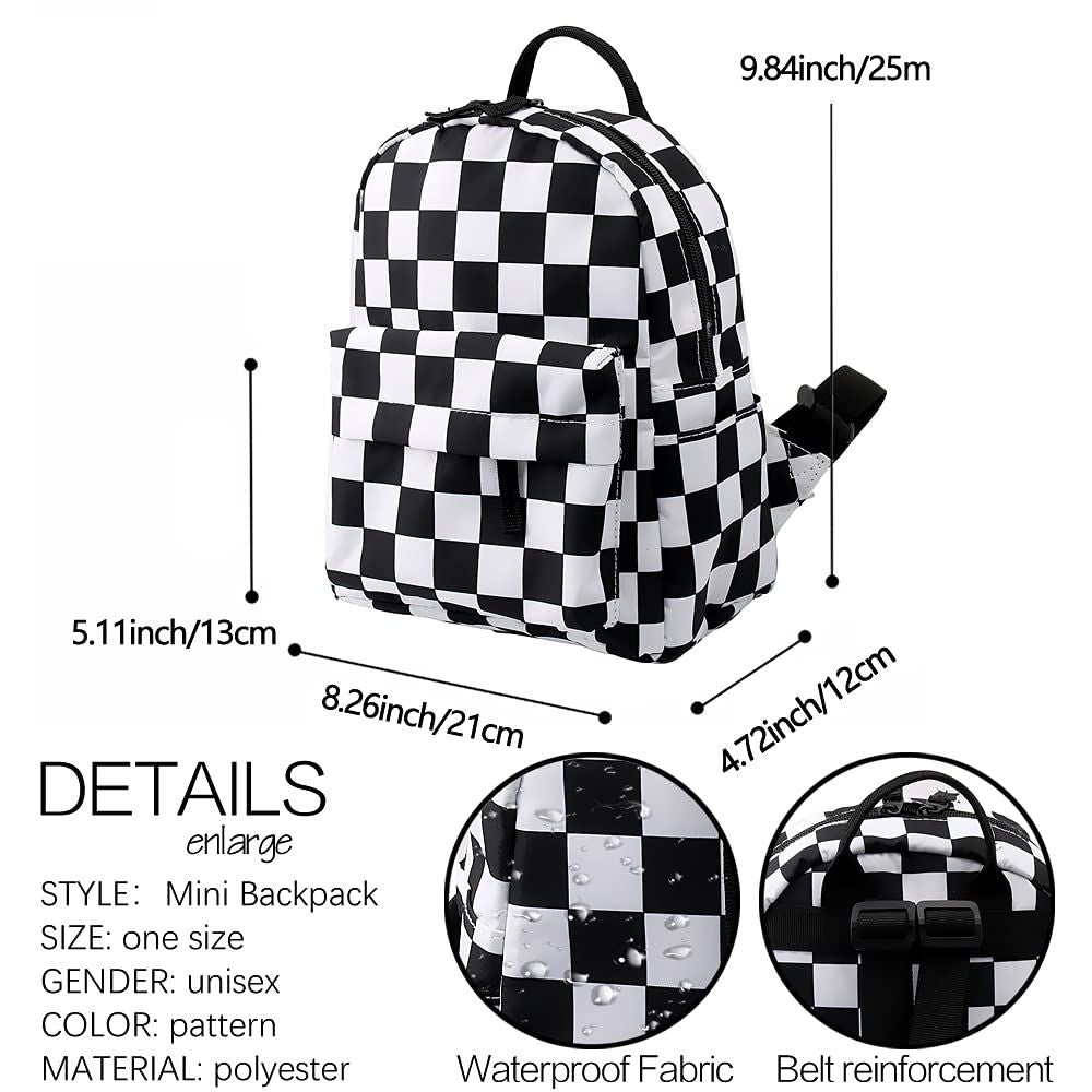 Mini Backpack, Waterproof Small Backpack for Women Young Girls Kids Backpack printing is clearly  15.35 in * 11.82 in