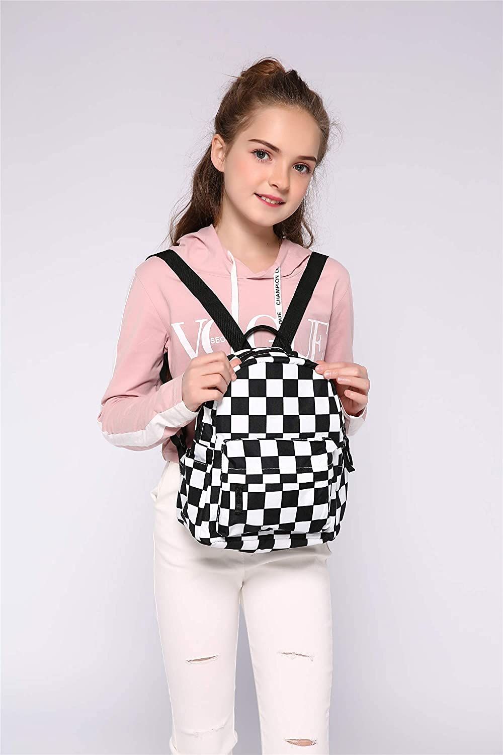 Mini Backpack, Waterproof Small Backpack for Women Young Girls Kids Backpack printing is clearly  15.35 in * 11.82 in