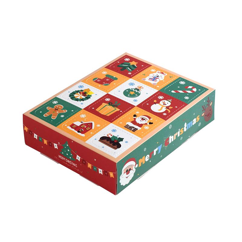 5pcs Christmas Advent Calendar Boxes to Fill 12 Empty Advent Calendar for Xmas Boxes Small Ornament Gift Boxes for Holiday Decor