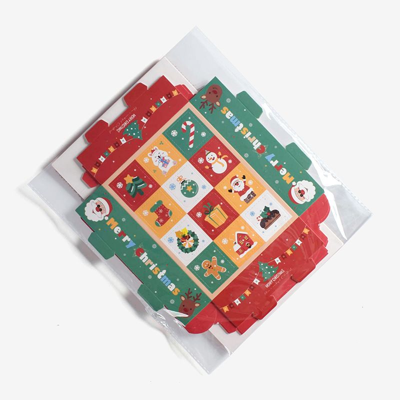 5pcs Christmas Advent Calendar Boxes to Fill 12 Empty Advent Calendar for Xmas Boxes Small Ornament Gift Boxes for Holiday Decor