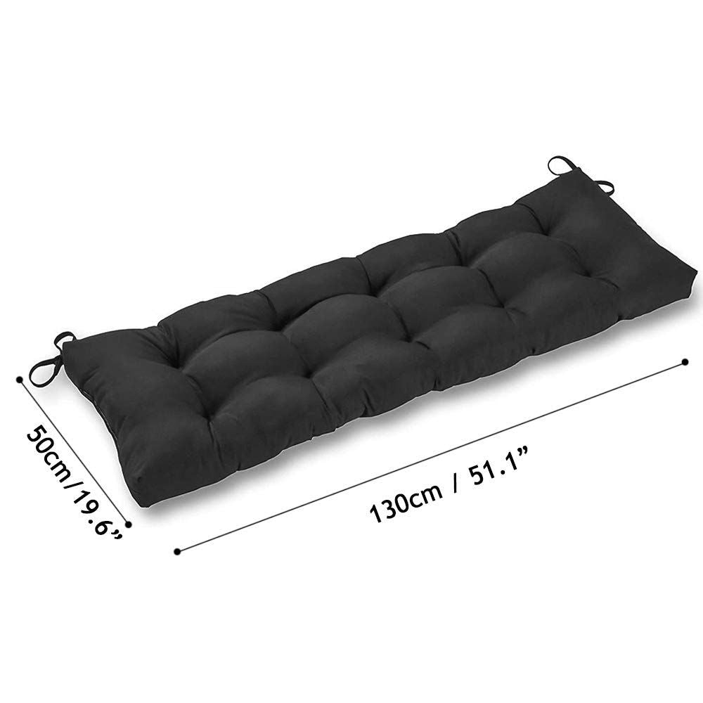 1 pcs Indoor/Outdoor, 51" Bench Cushion Soft Rocking Chairs Pad Recliner Seat Cushion Thicken for black