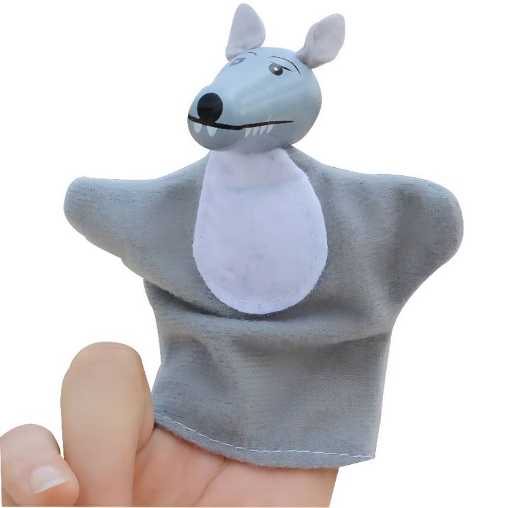Three Little Pigs and Wolf Finger Puppet Story Toy, Storytelling Theater Doll for Toddlers Kids (Three Little Pigs and Wolf)