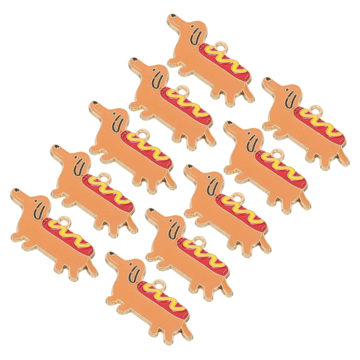 10pcs Dachshund Pendant Dachshund Dog Lover Gifts Jewelry Making Charms Earring Charm Dachshunds Pendant Dog Charm