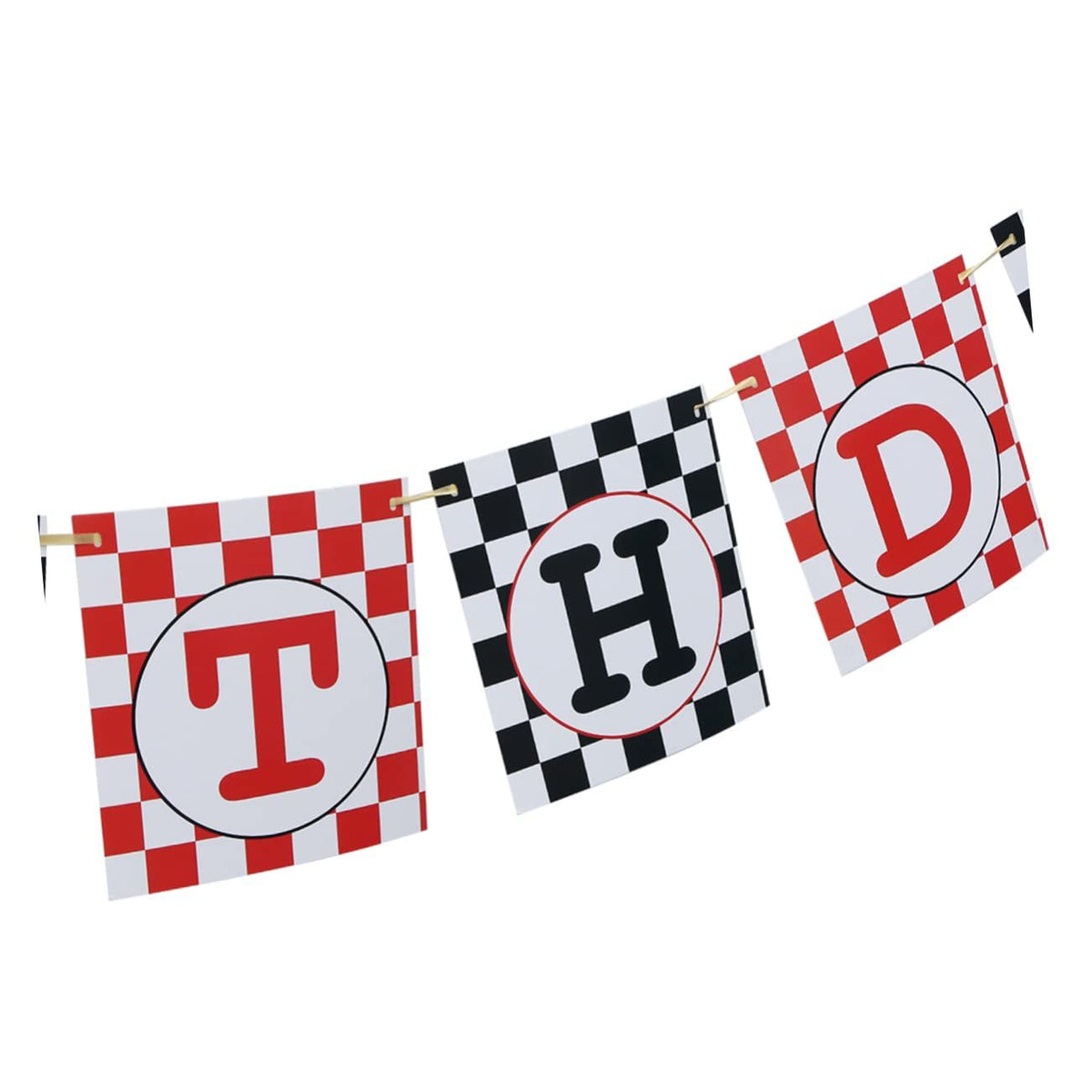 Racing Banner Checkered Racing Flag Decor White Balloons Flags Happy Birthday Banner White Balloon Garland