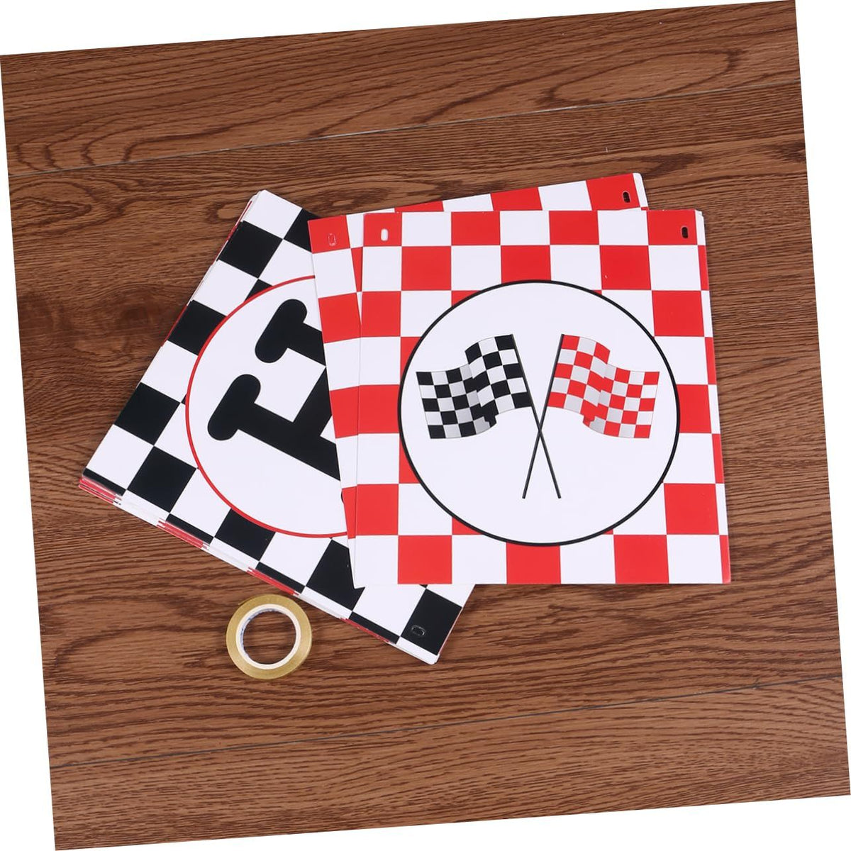 Racing Banner Checkered Racing Flag Decor White Balloons Flags Happy Birthday Banner White Balloon Garland