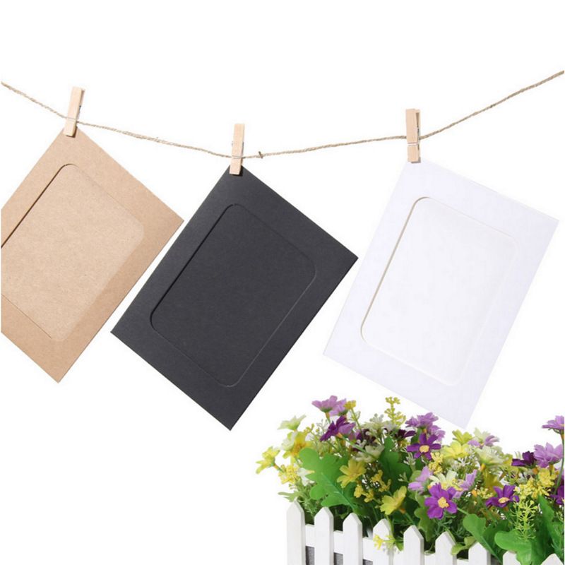 30Pcs Picture Paper Photo Frame Clip Paper Picture Holder Wedding Wall Decor 3 inches Wall hanging paper