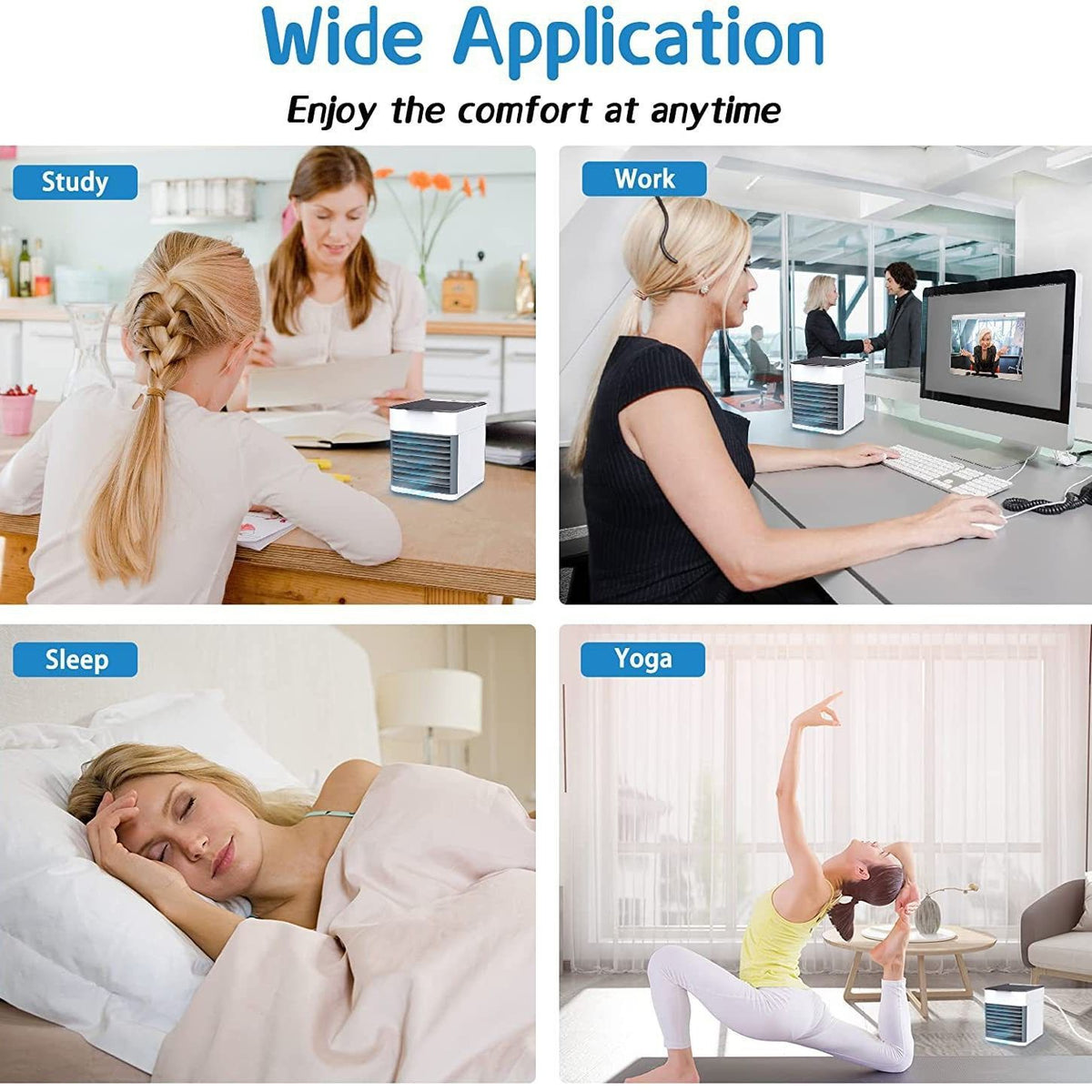 Portable Air Conditioners Mini Air Cooler Evaporative Conditioner Fan Cooling cold fan Desktop Mini