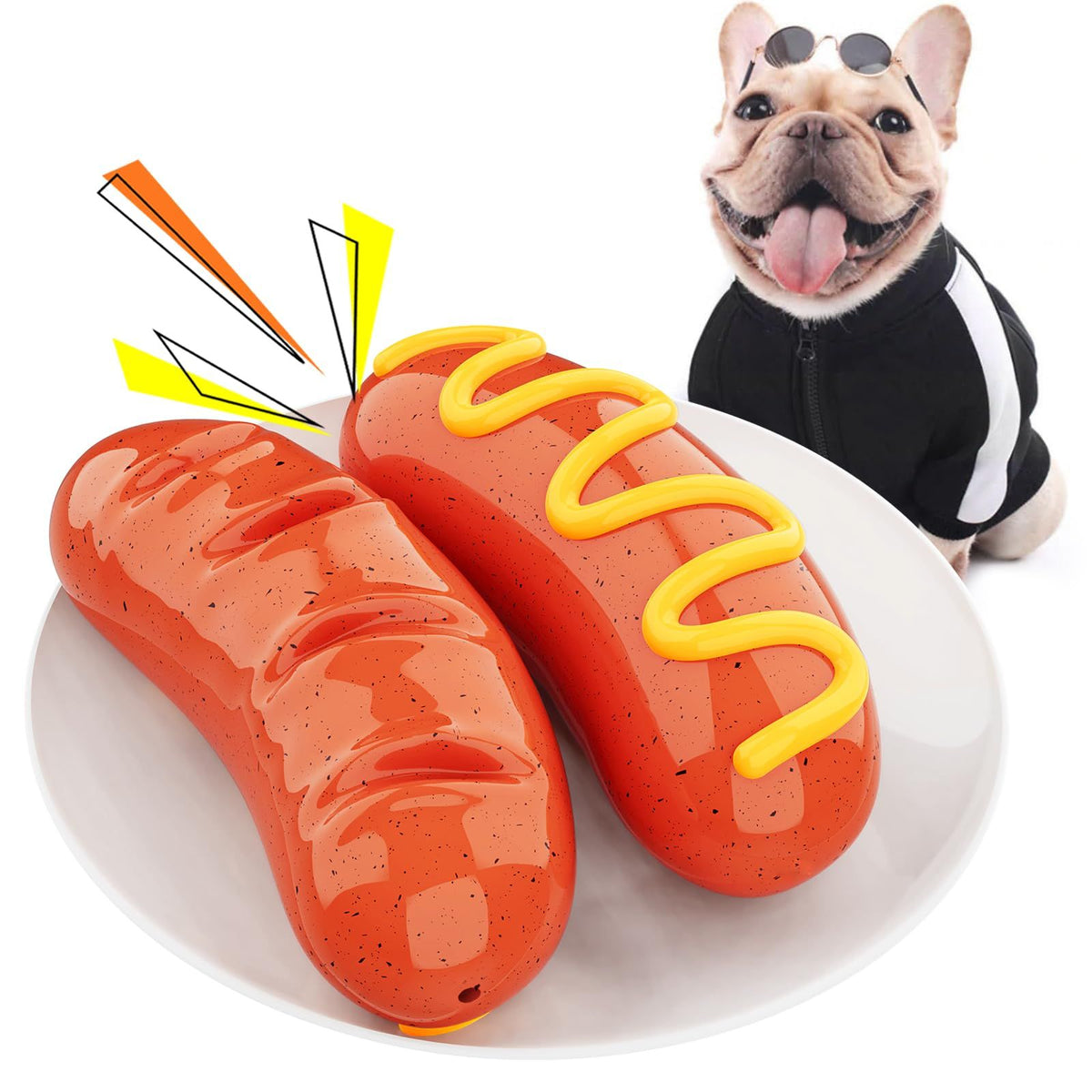 Dog Chew Toys for Aggressive Chewers Indestructible Tough Enduring Squeaky Interactive Puppy Toy Teeth Toothbrush for Small