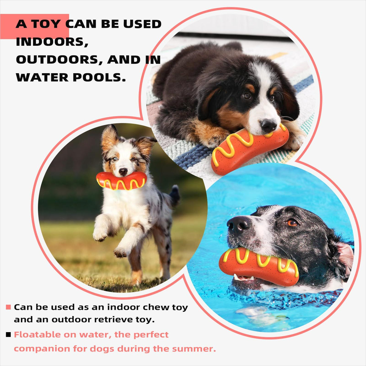 Dog Chew Toys for Aggressive Chewers Indestructible Tough Enduring Squeaky Interactive Puppy Toy Teeth Toothbrush for Small