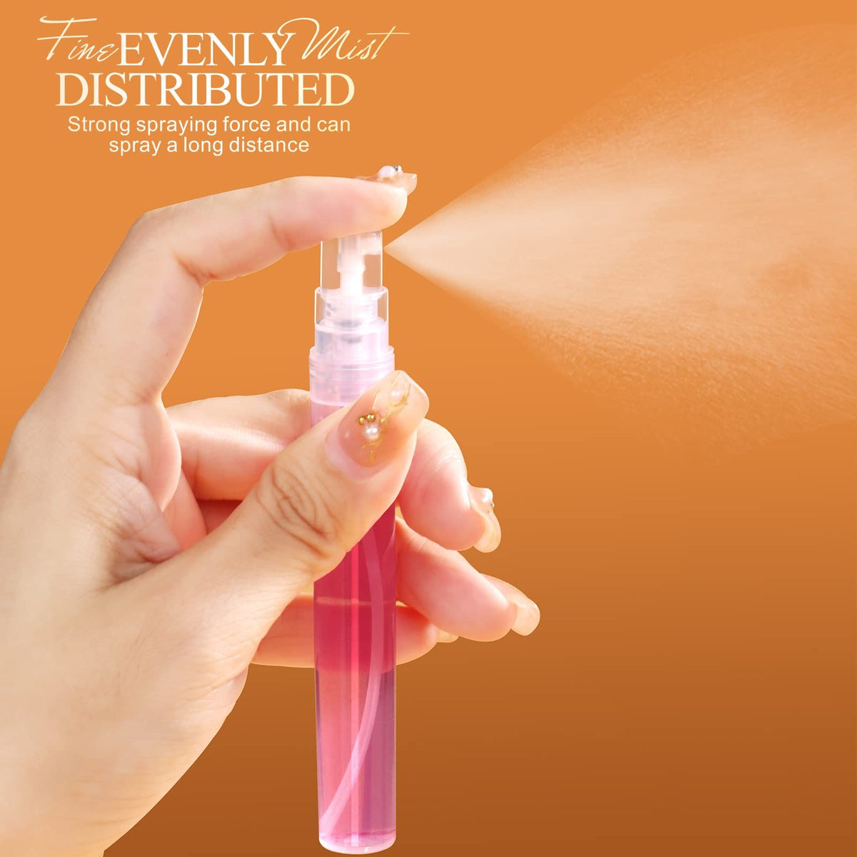 Mini Clear Spray Bottle, 10 Pack 8ml Mini Plastic Spray Bottle Empty, Fine Mist Refillable Mini Perfume Bottle, Perfume Atomizer