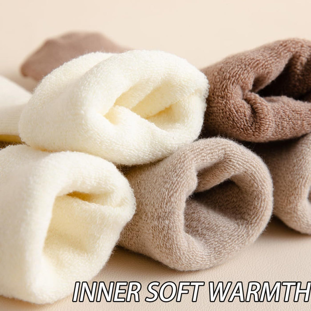 Warm Women Ankle Winter Thermal Boot Socks Cute Christmas Cotton Slipper Crew Sock 6 Pairs snug & stretch,Warm & Stylish