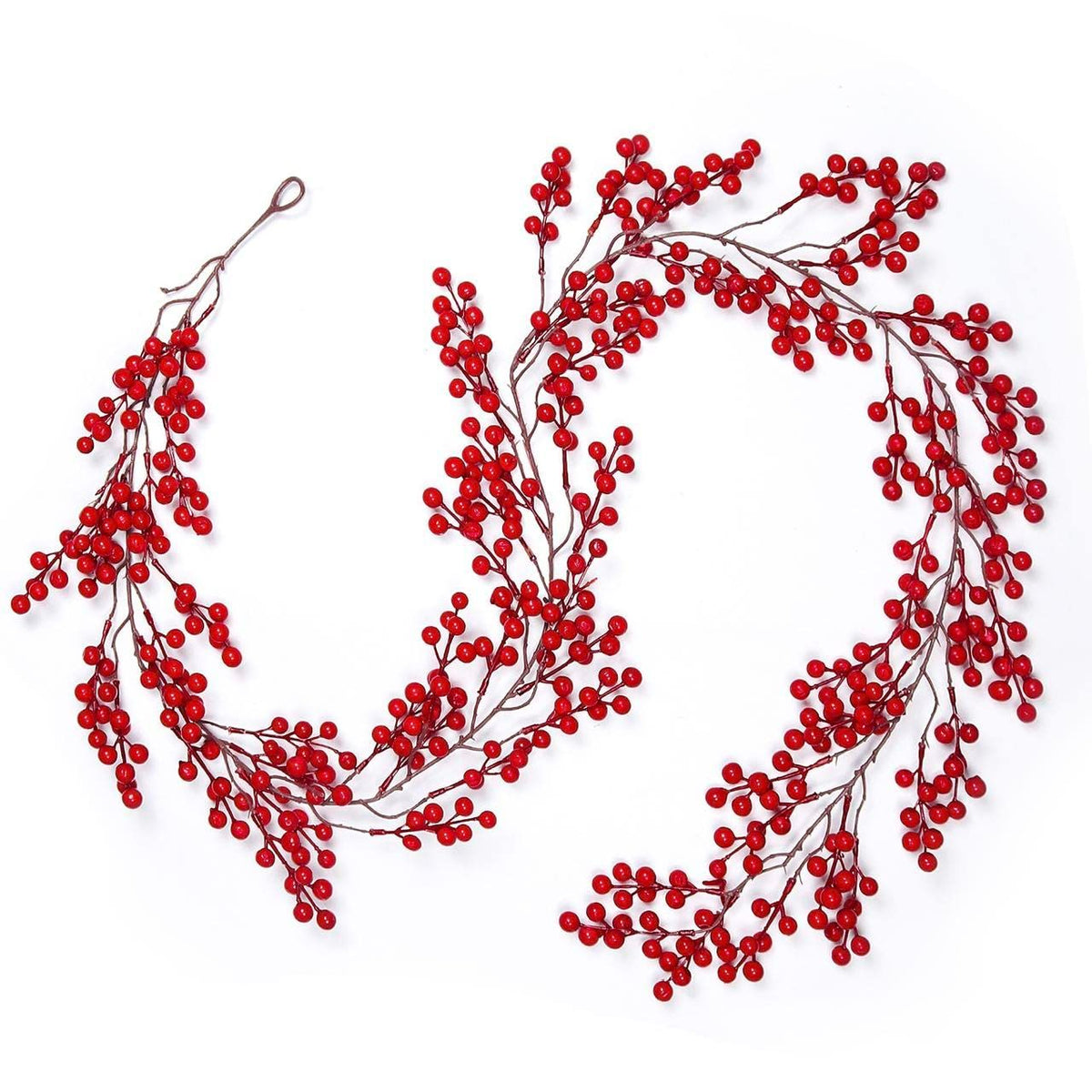 Red Berry Christmas Garland Decor for Home Berry Garland Decor for Indoor Outdoor Holiday Dinner Party Garden Decorations