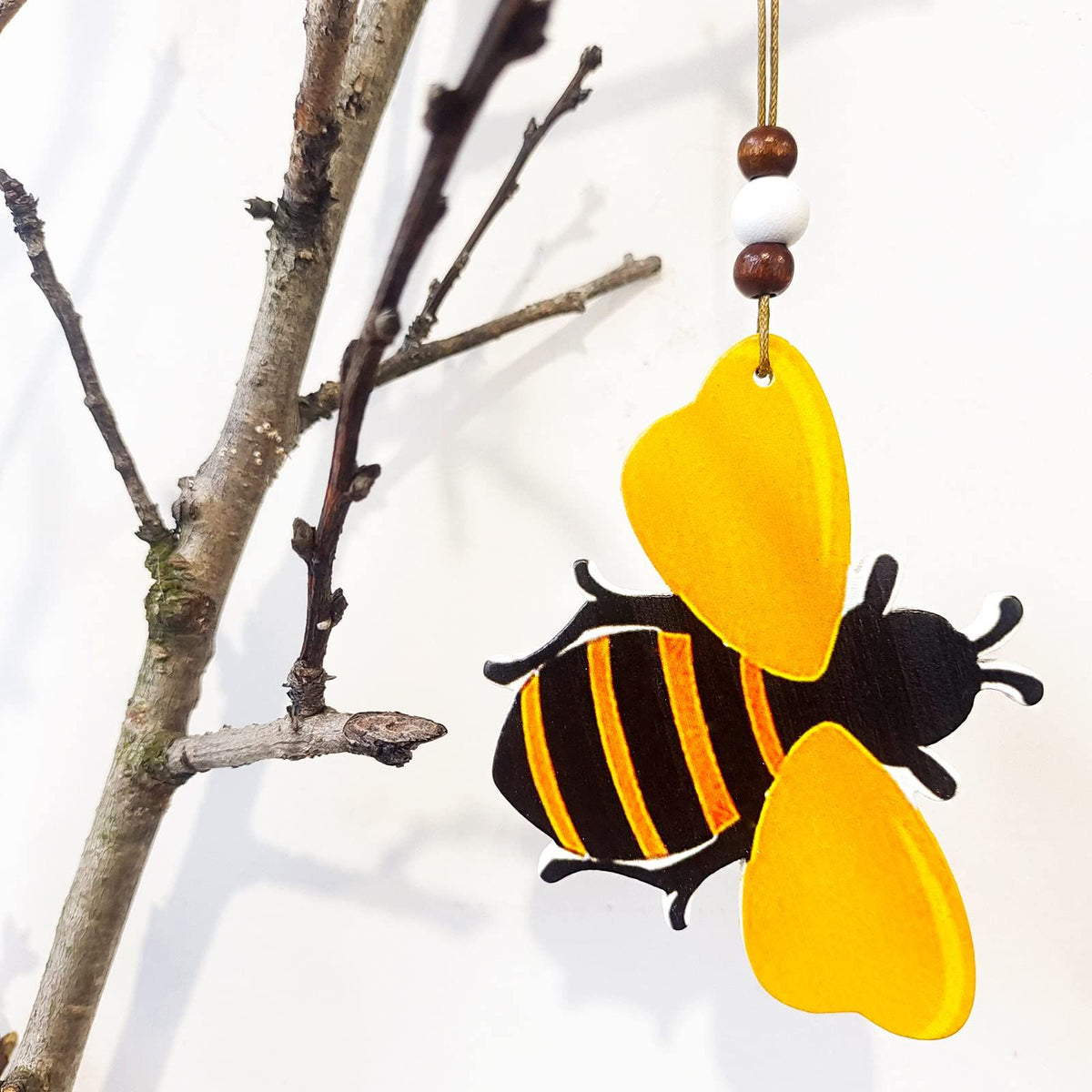 10 Pcs Bee Beehive Ornaments Wood Cutouts Decorations for Tree Tree Tray Wreath Christmas Festival Bee Kind Sign Art Crafts , Bulk