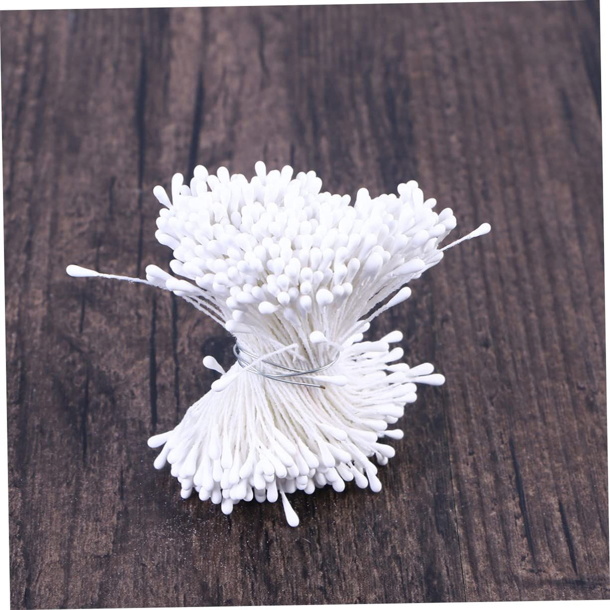 Flower Stamens 1 Bundles of 280-300 Stems Pearl Stamens for Scrapbooking Pistil Cake Decoration Craft DIY, 2.17-Inch, White