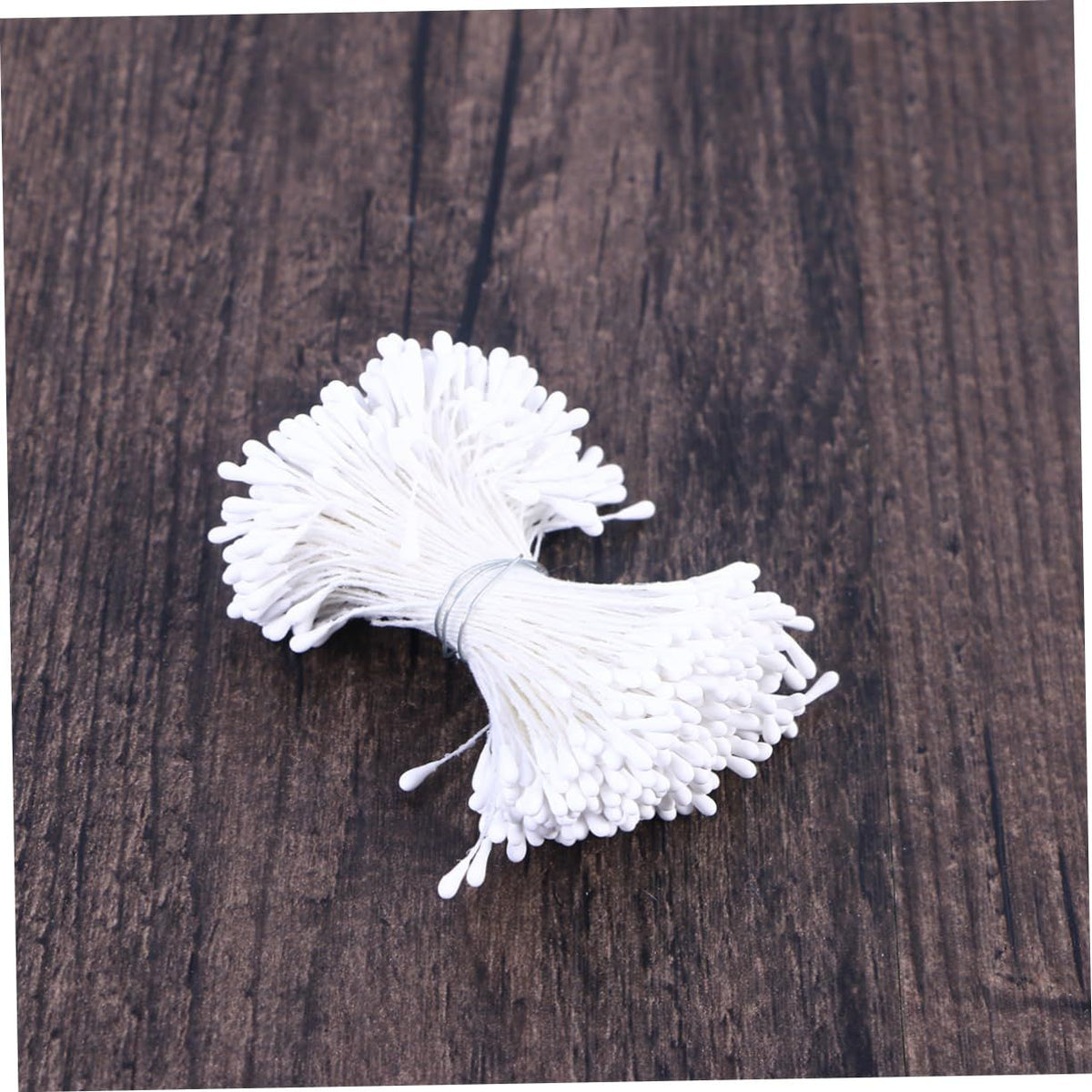 Flower Stamens 1 Bundles of 280-300 Stems Pearl Stamens for Scrapbooking Pistil Cake Decoration Craft DIY, 2.17-Inch, White