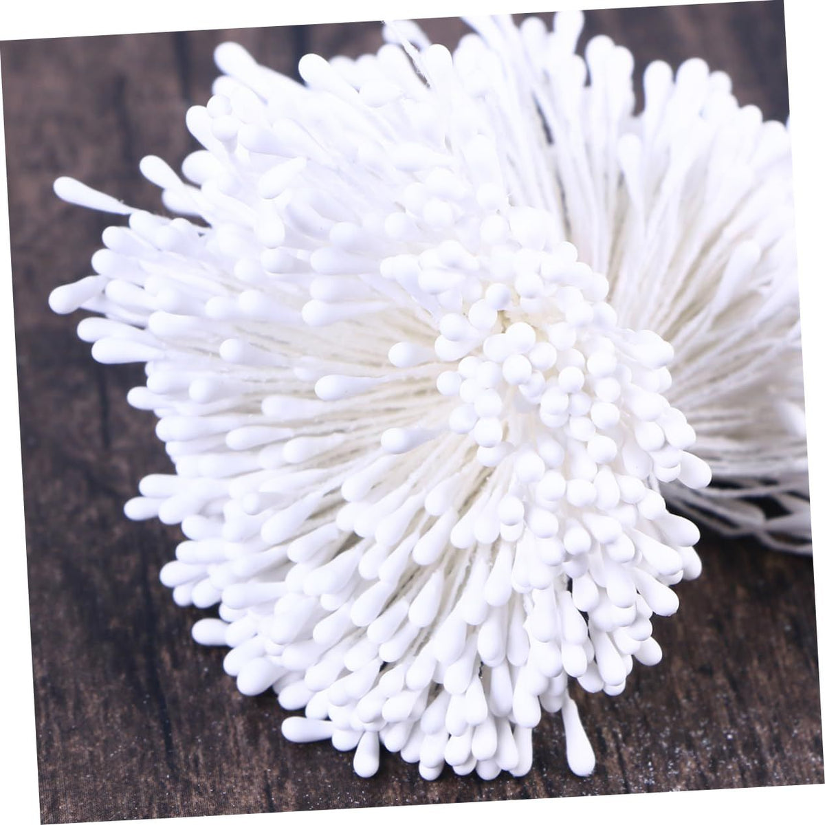 Flower Stamens 1 Bundles of 280-300 Stems Pearl Stamens for Scrapbooking Pistil Cake Decoration Craft DIY, 2.17-Inch, White