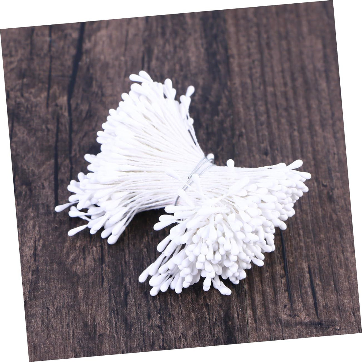 Flower Stamens 1 Bundles of 280-300 Stems Pearl Stamens for Scrapbooking Pistil Cake Decoration Craft DIY, 2.17-Inch, White