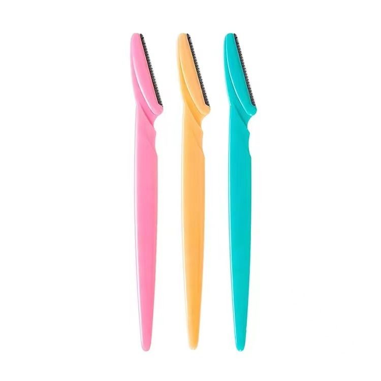 3 Pcs Eyebrow Trimmers,Women Face Shavers, Eyebrow Razor,Shaper Trimmer Shaver Women Facial Razor with Precision Cover,Use