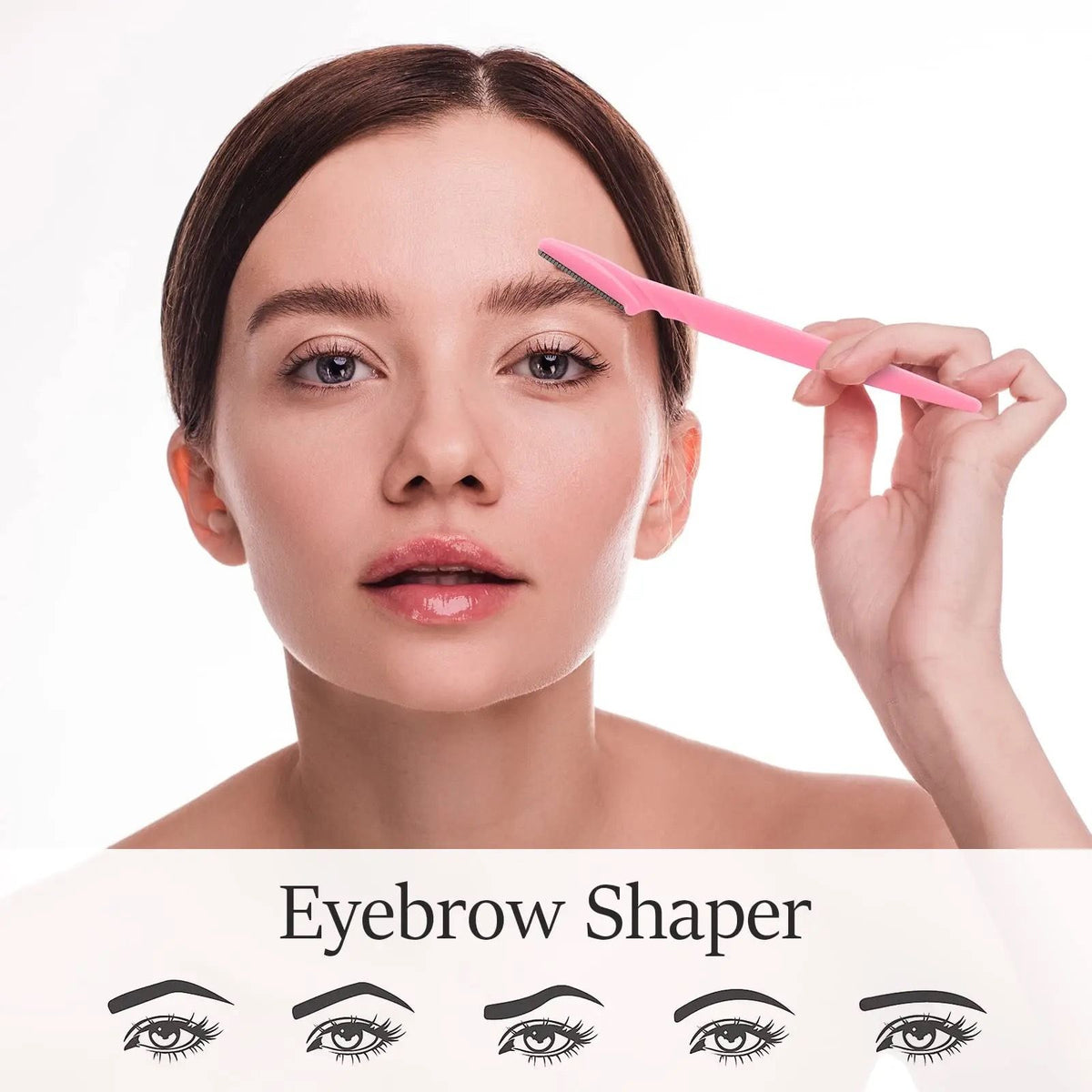 3 Pcs Eyebrow Trimmers,Women Face Shavers, Eyebrow Razor,Shaper Trimmer Shaver Women Facial Razor with Precision Cover,Use