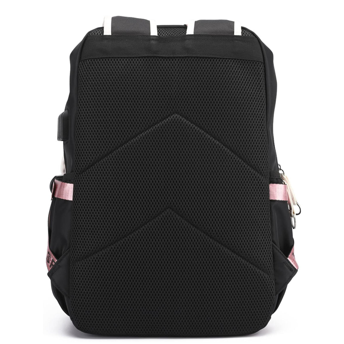 （pink ）Teen Girls Laptop Backpack Junior Middle School Daypack with USB Charge Port (pink,11.4*6.3*18in) Bagpack