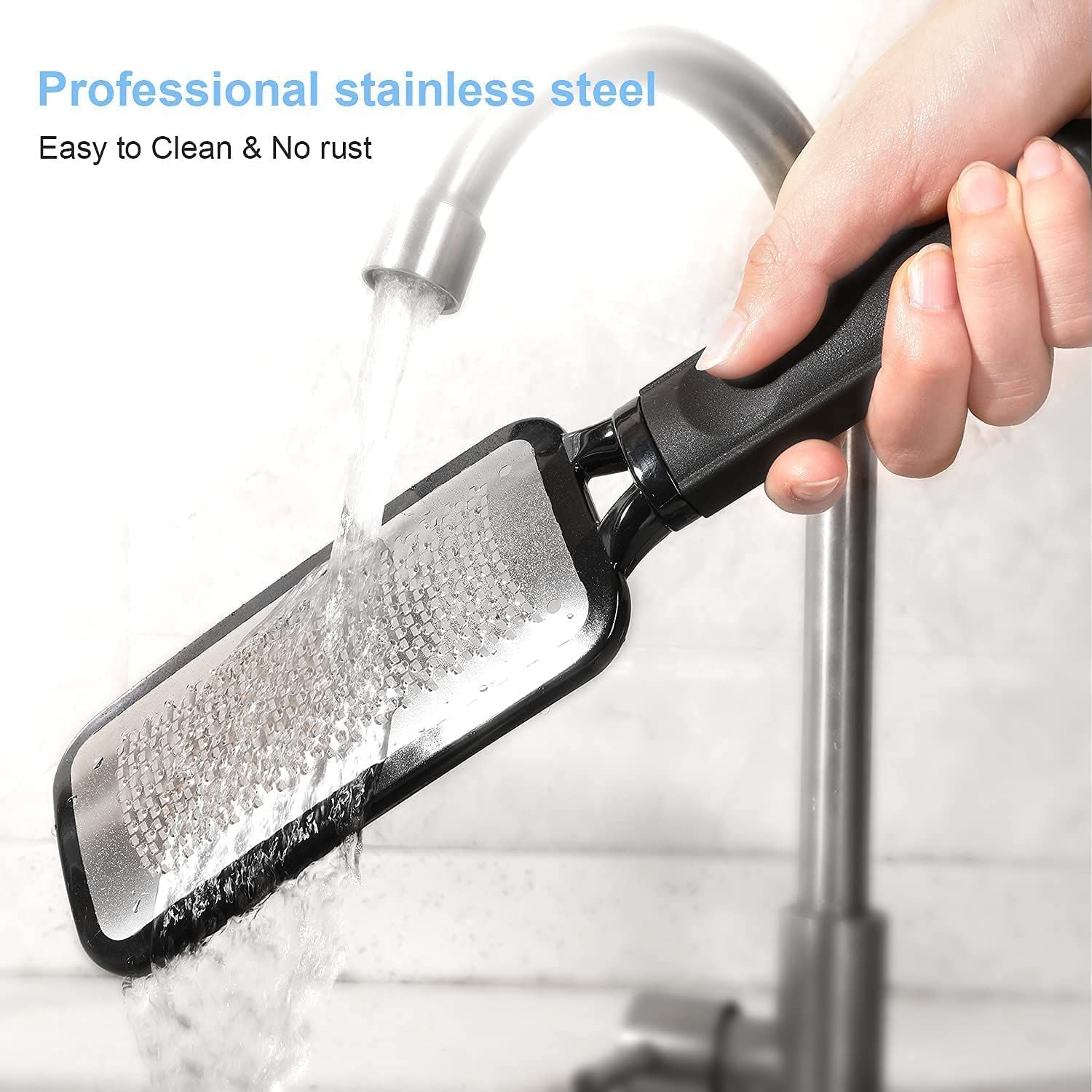 Stainless steel footboard file for removing dead skin and calluses, footboard rubbing, foot care, and foot grinder