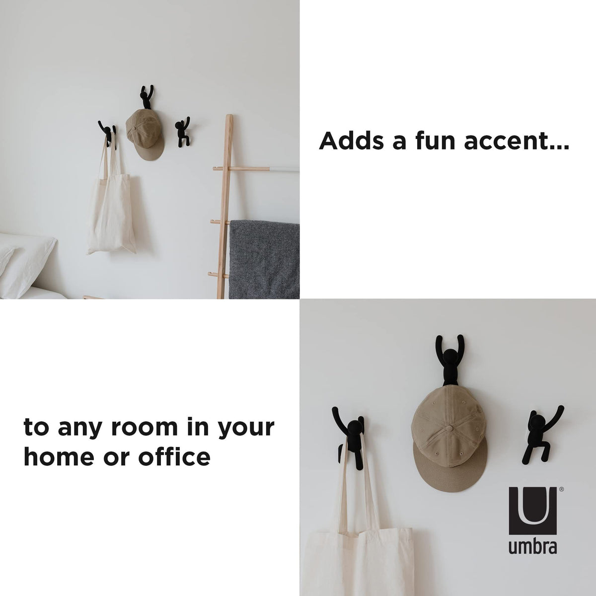 3pcs  Wall Hooks – Decorative Wall Mounted Coat Hooks for Hanging Coats, Scarves, Bags, Purses, Backpacks,