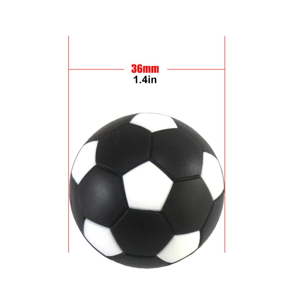 Table Football, 4pcs 36mm Plastic Table Soccer Balls Foosball Tabletop Game Foosball Accessory Replacements
