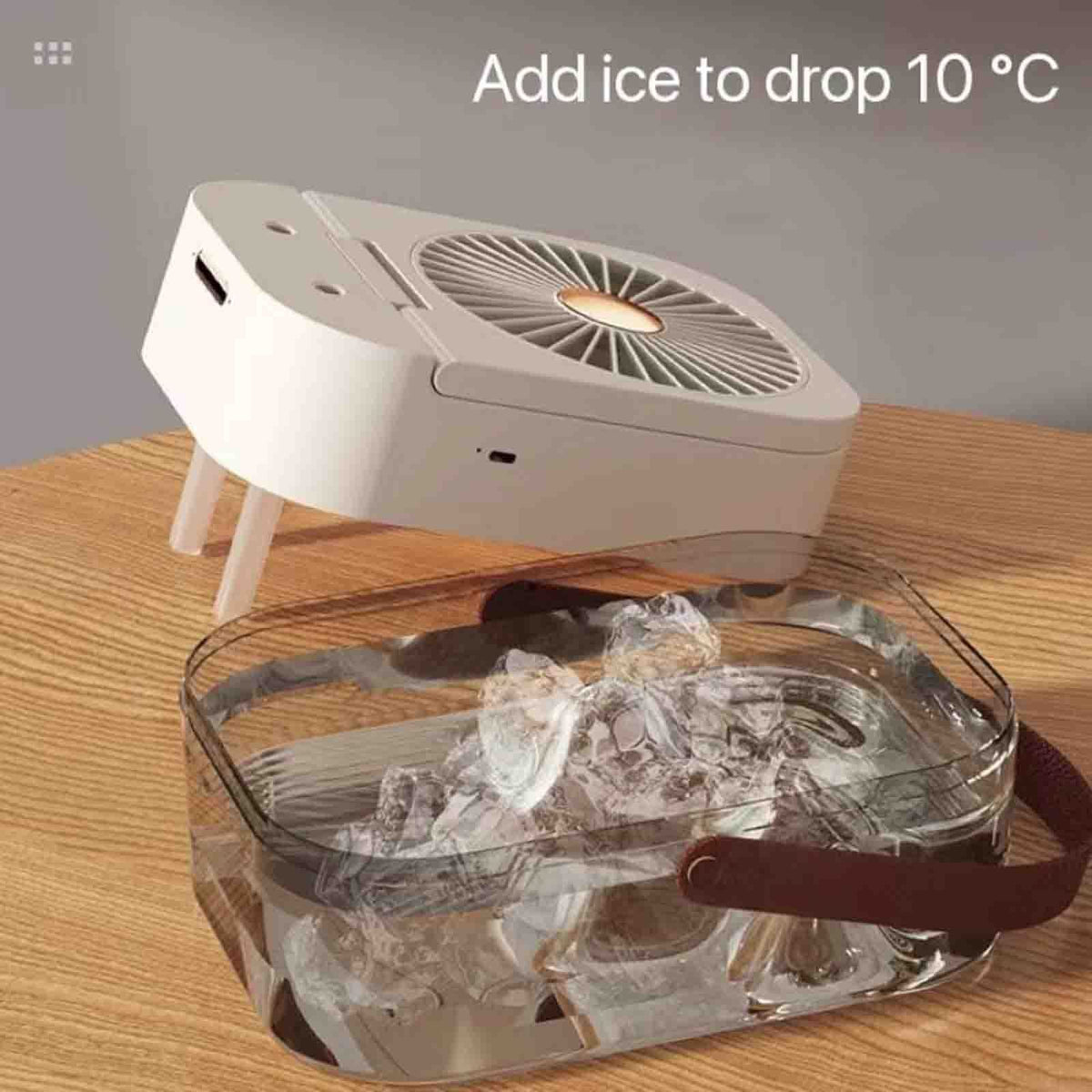 Double-spray Remote Control Timing Spray Humidifier Desktop Small Fan with Night Light Mute Hydration Fan Home Office